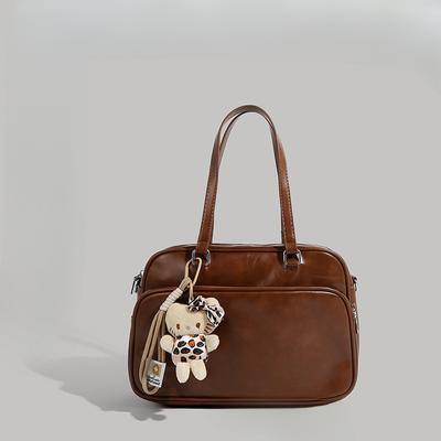 British Collegiate Style Pillow Bag for Women's Autumn and Winter Commuting, A Versatile Single-shoulder Crossbody Bag