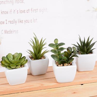 Simulation Plant Decoration Potted Plant Nordic Green Plant High Imitation Ornament Home Living Room Fake Flower Succulent Decoration