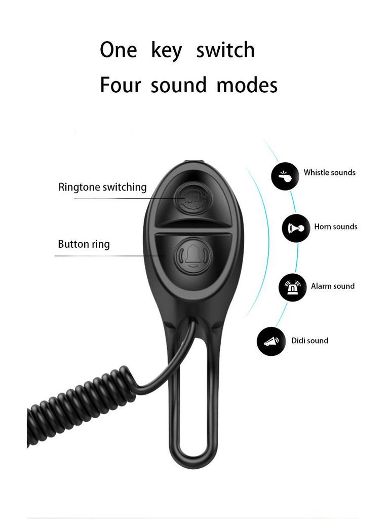 USB Rechargeable Electric Horn for Bicycles and Scooters