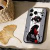 Japanese Samurai Geisha Phone Case For iPhone 17,16,15,14,13,12,11 X XR Plus,Soft Silicone Black Cover