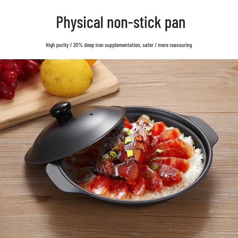 Huang Men Ji Clay Pot - Cast Iron Rice & Chicken Pot, Crispy Rice Pot, Burn-Resistant Hot Pot