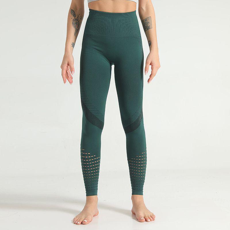 Stilvolle nahtlose Yogahose für Damen mit hohem Bund für ultimativen Komfort und Halt