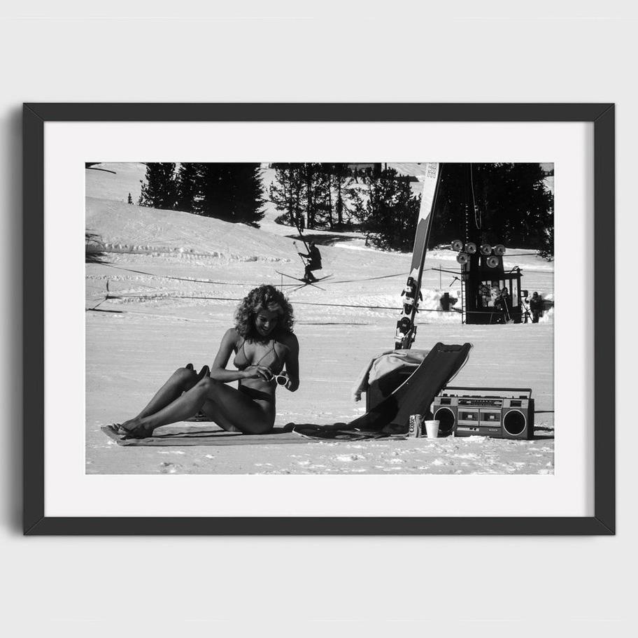 Vintage Ski Photo Print Road Gap Skier Jumps Girls Car Canvas Painting Winter Sports Skiing Art Poster Ski Home Lodge Wall Decor
