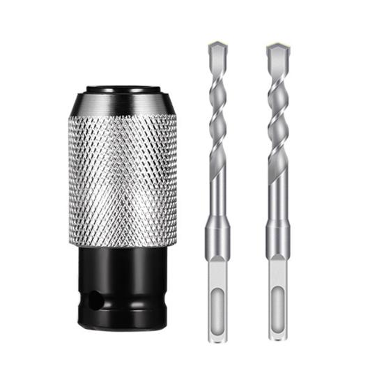 Elektrohammer-Adapter Schlagbohrer-Bit-Set 0,24-0,47 Zoll Hochbelastbarer legierter Stahl Schnellwechsel-Konverter