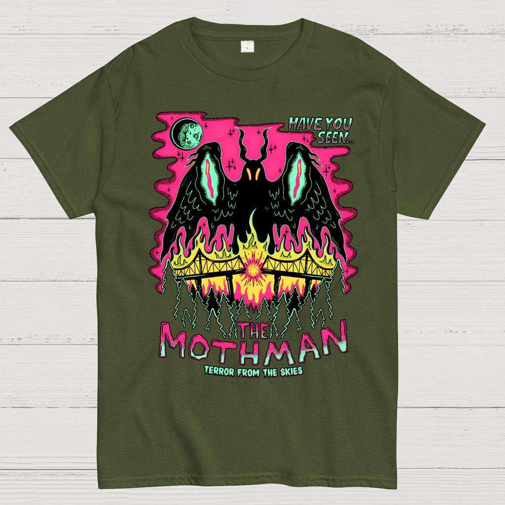 Have You Seen The Mothman Terror From The Skies Cotton Summer Casual Cool Loose T-Shirt