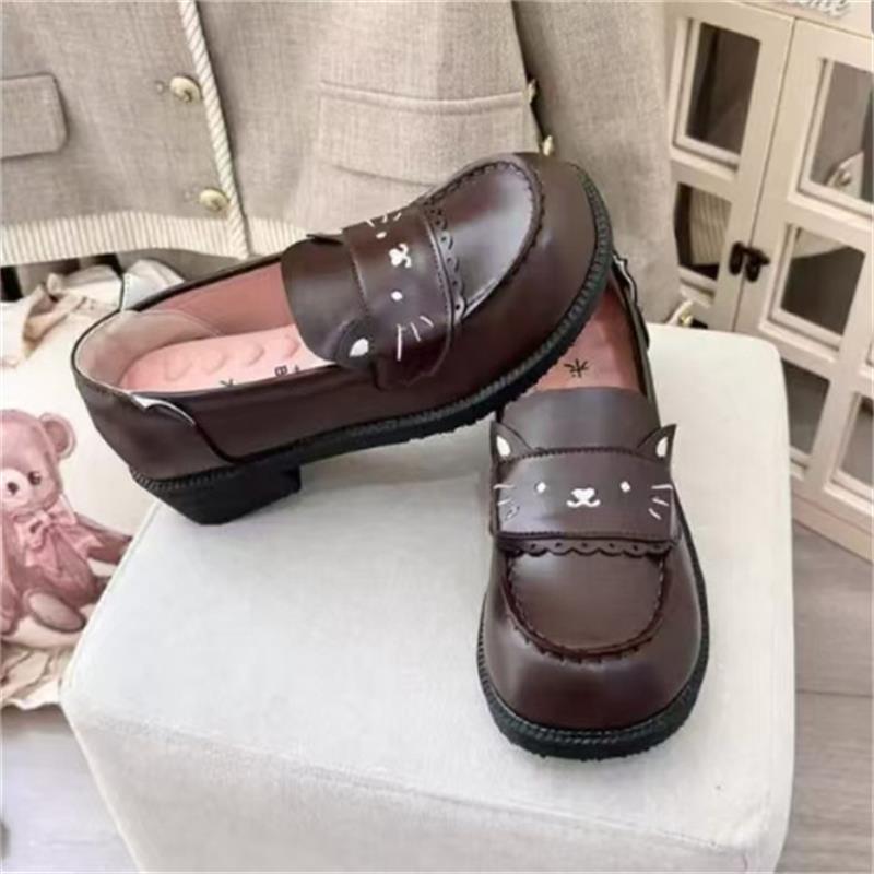 

College style explosive casual Mary Jane shoes campus style with jk versatile cute uniform student single shoes small leather shoes women 40