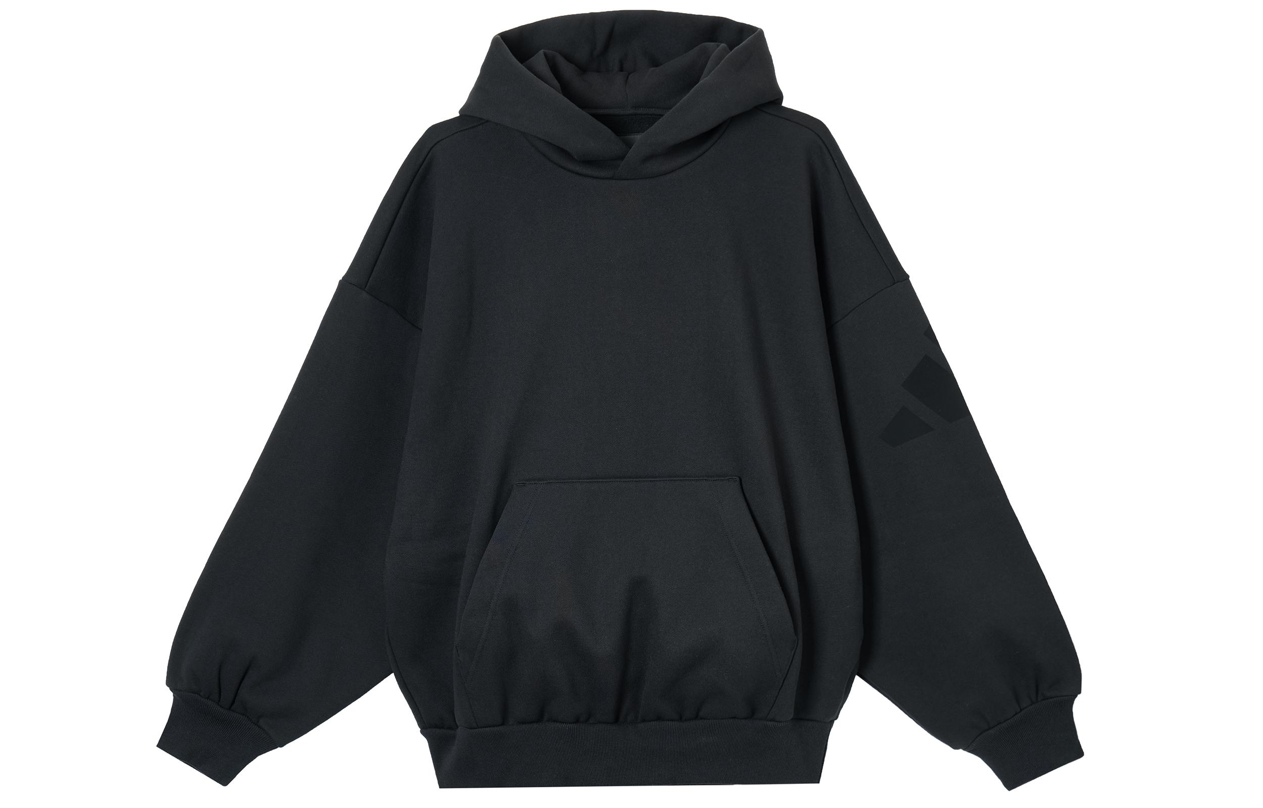 Adidas Sweatshirts Men s Black Hooded Moderate JJ2265 S