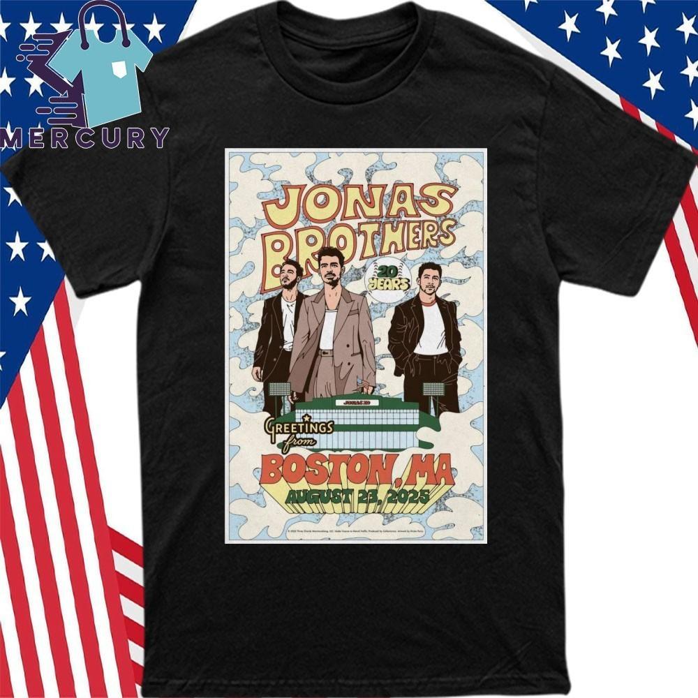 Jonas Brothers August 23 2025 Fenway Park In Boston MA Poster Shirt Unisex T-Shirt M