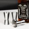 Stainless Steel Ounce Cocktail Whiskey Jigger Dual Shot Drink Alcohol Measure Cup Bar Gadgets Cocktails Accessories JBGJ02