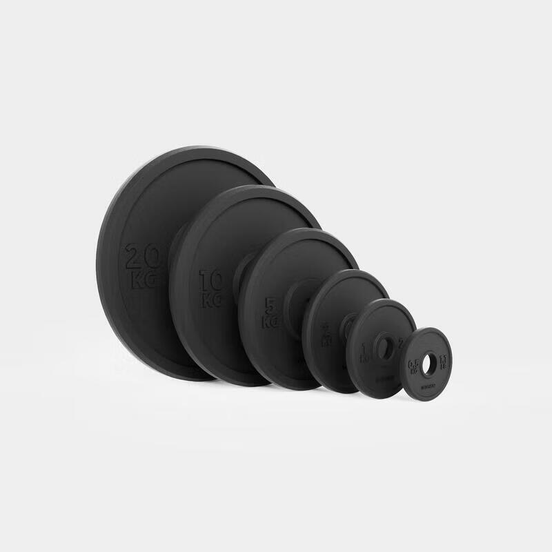 Decathlon Rubber Coated Cast Iron Dumbbell Plate