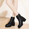 Soft Leather Shoes with Thick Heels and Short Boots, New Style Ankle Boots, Women's Snow Boots