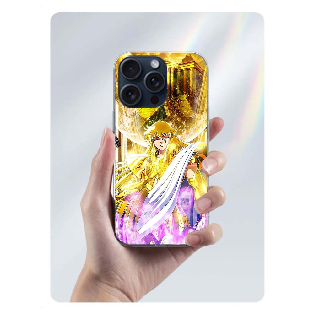 Saint Seiya Knights Of The Zodiac Clear Phone Case For Iphone 17 Air 16 Pro Max 15 Pro 14 Plus 17E 16E 11 13 12 Mini Cover Cases