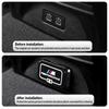 WCHT7 Car Rear Seat USB Port Dust Cover Waterproof lid For BMW F44 F40 G20 G30 G32 F48 F39 G01 G02 G07 X3 X4 X7 Series i3 E28 E90 E46