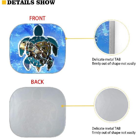 KEIAHUAN Customized Auto Front Window Visor Sun Shade Universal Windshield Sunshade for Car Truck SUV 2-Piece