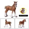 Oenux Grassland Wild Steed Farm Animal Small Horse Model Action Figures PVC Home Decoration Figurines Collection Toy Kid Gift