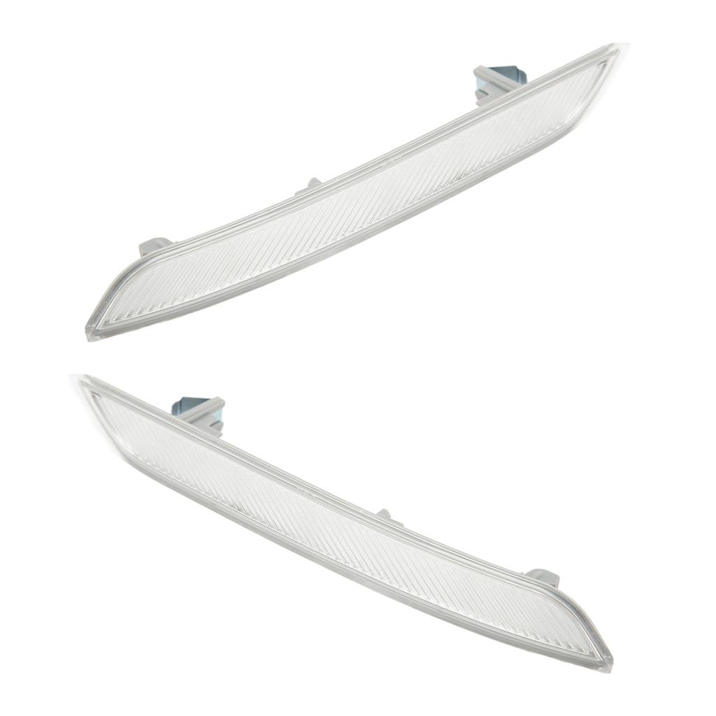 Riflettore paraurti anteriore bianco trasparente Migliora la visibilità dell'auto Riflettore indicatore laterale per X6 E71 2008‑2013