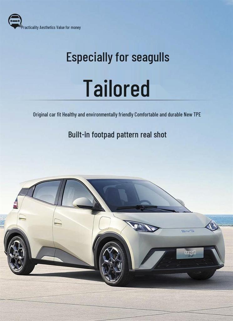2025 BYD Seagull Dolphin TPE Full Coverage Smart Driving Floor Mats