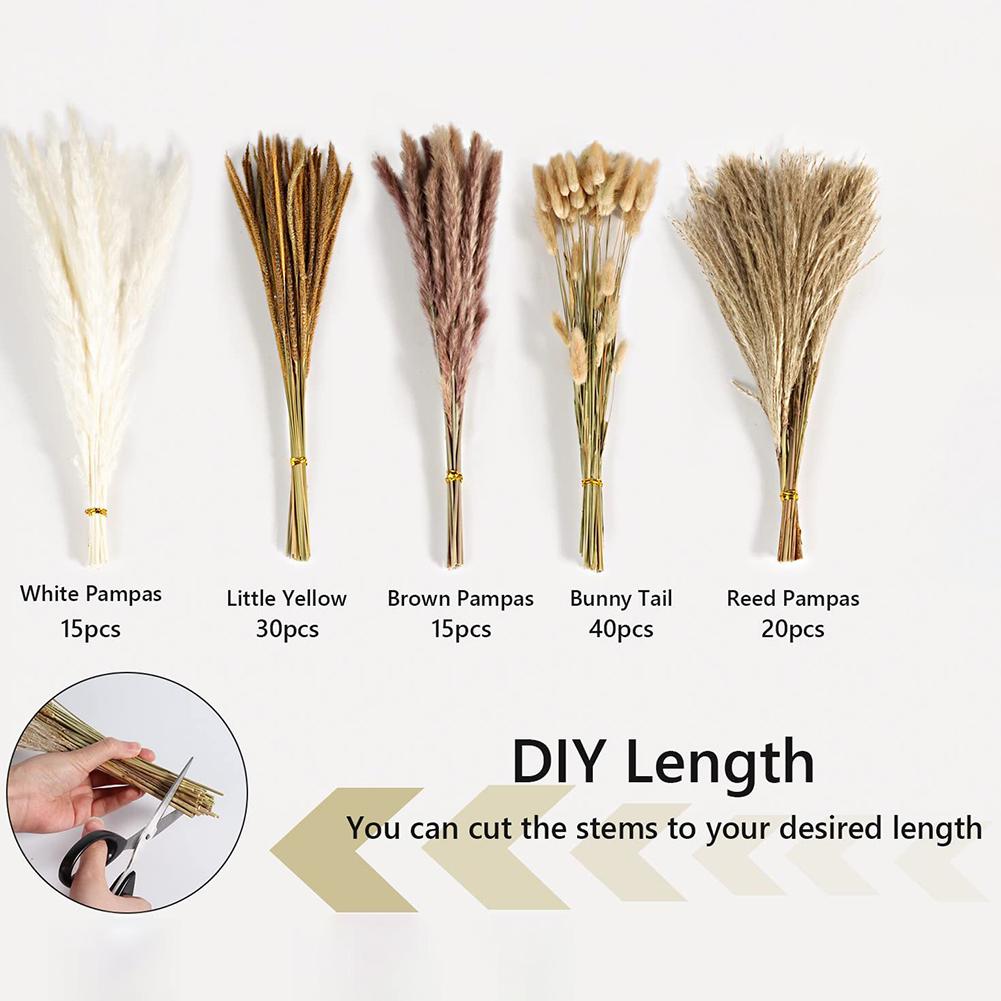 Fashion Mini False Flower Artificial Fluffy Simulation Boho Style Simulated Pampas Grass Fake Flower For Home Party Decorative