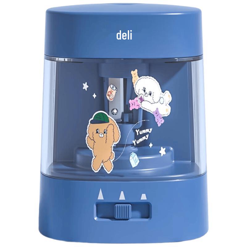 Deli 68658A Electric Pencil Sharpener 3-Pack