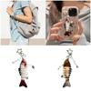 Lifelike Moving Fish Lure Keychain Key Holder Decoration For Angling Hobbyists Multidirectional Key Holder Accessory