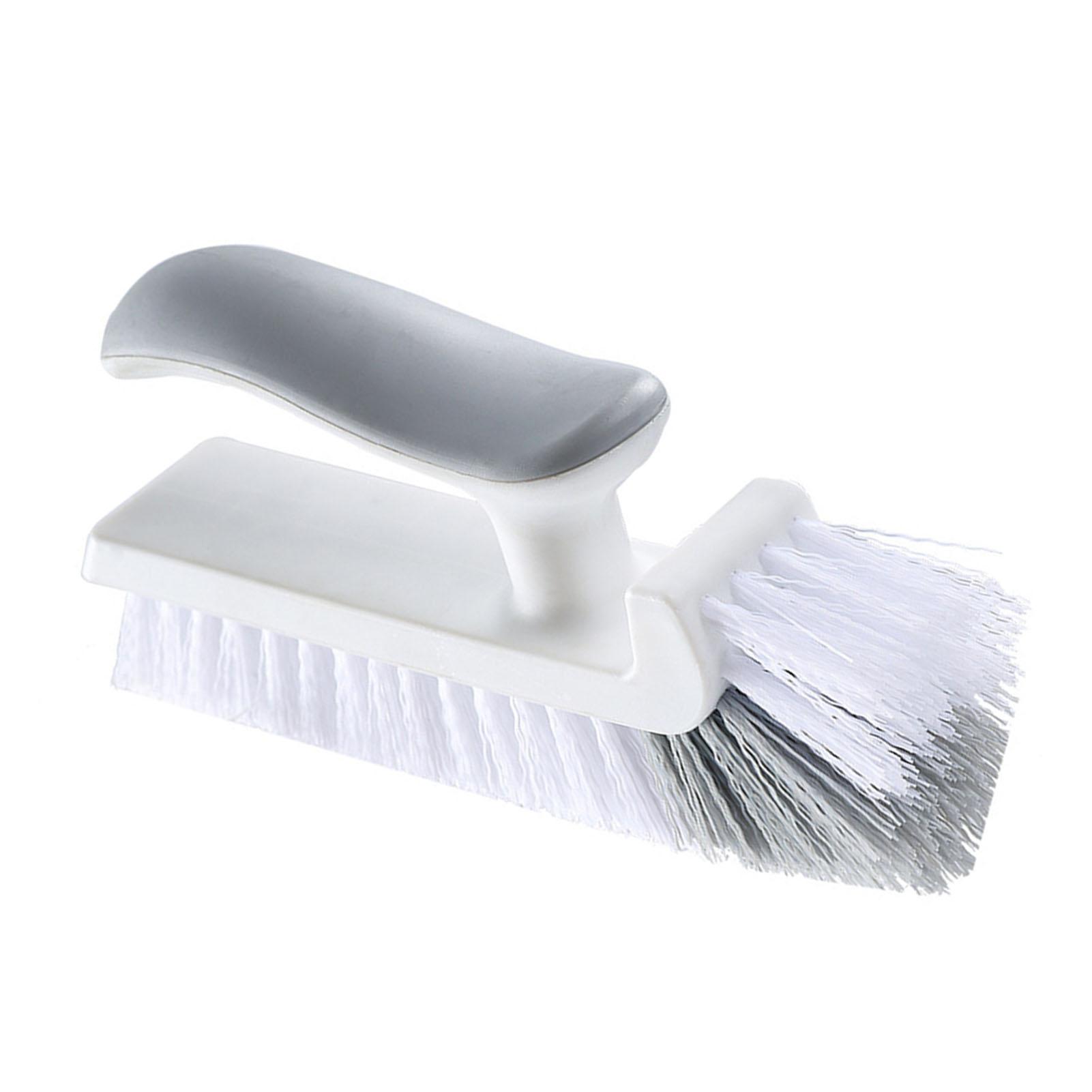 

Corner Scrubber Brush V Shape Bristles Mirror Water Wiper Scrape and Brush for Shower Bathroom Tiles Kitchen Household