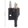 Connettore Serbatoio Carburante in Plastica Connettore Maschio Nero Giunto Tubo Motore Fuoribordo Motore Fuoribordo