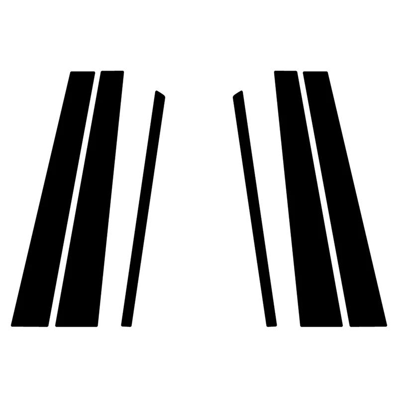 

6 шт. Накладки на стойки кузова черного цвета для Honda CR-V 2002 2003 2004-2006, наклейки на стойки окон дверей, декоративные детали