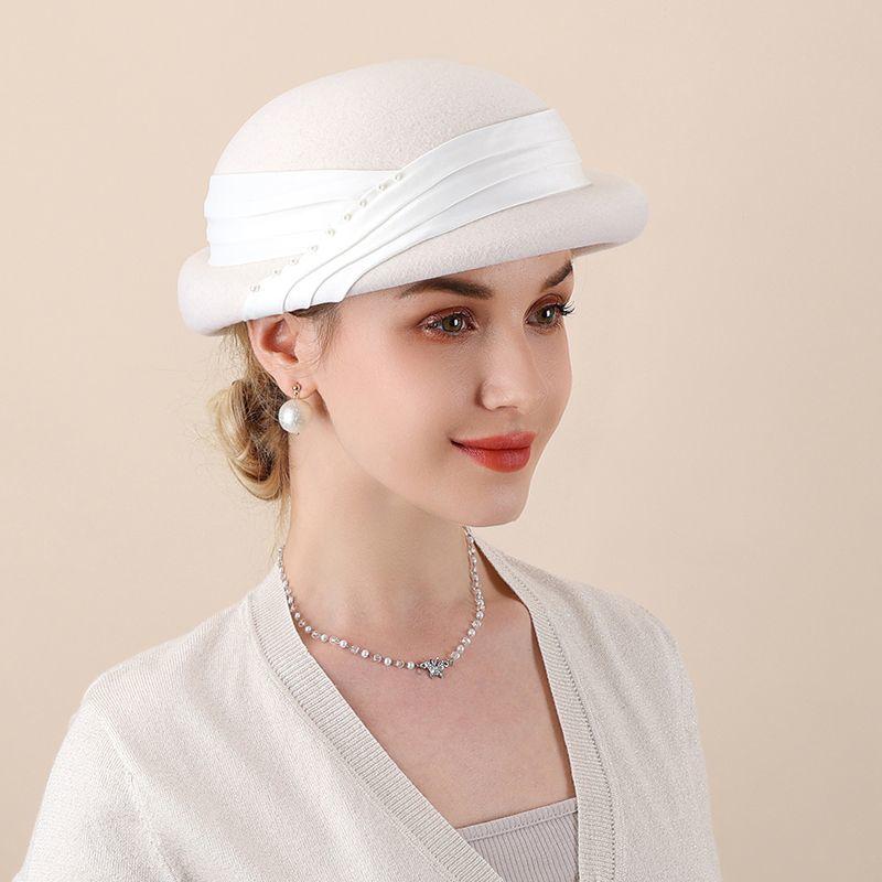 

Осень и Зима Новая Универсальная Шерстяная Шерстяная Шляпа Литературный Тренд Ретро Элегантная Британская Шляпа Берет Женский Adjustable 54-58CM