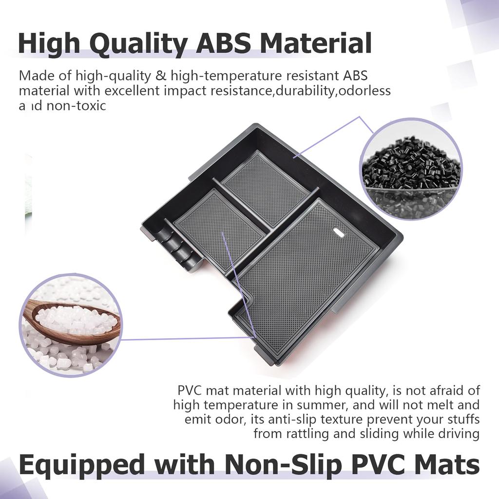 For GMC Hummer EV 2025-2025 Center Console Storage Box Armrest Storage Dashboard Car Organizer Lower Tray Interior Accessories