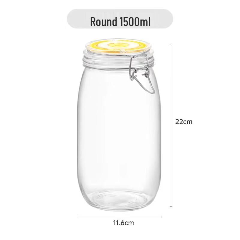 ZISIZ Large Glass Pickling & Storage Jar with Auto-Exhaust Timer
