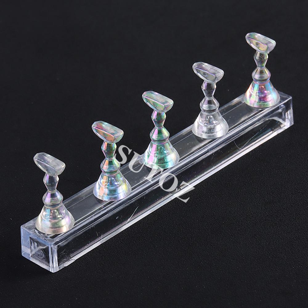 Nail Art Practice Tray with Strong Magnet and Wearable Crystal Pieces