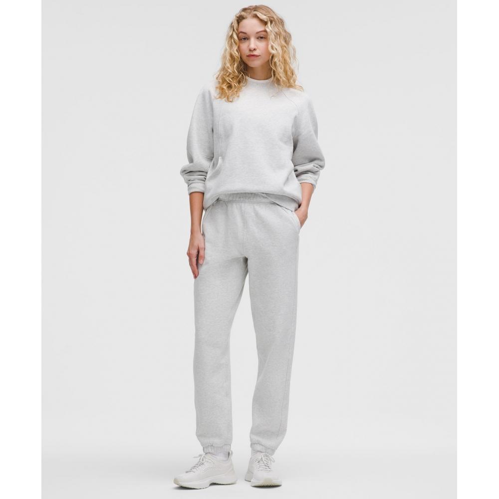 Lululemon Scuba Mid Rise Oversized Jogger  Regular Heathered Core Ultra Light Grey