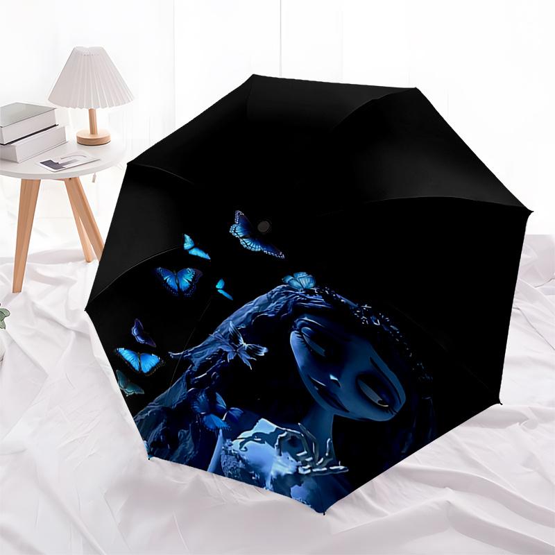 

Blue Butterfly Dreamcatcher:Automatic Opening Umbrella with Foldable Design,Iron Frame,Outdoor Use,Perfect Gift for Fans and Travelers01