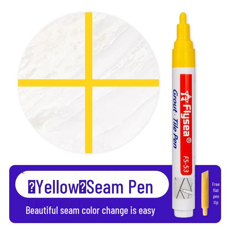 Tile & Grout Color Repair Pen - Quick-Drying Touch-Up Tool for Floors and Furniture