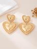 European & American Fresh Style Heart Lace Earrings - High-End Fashion, Light Luxury, Versatile Pair