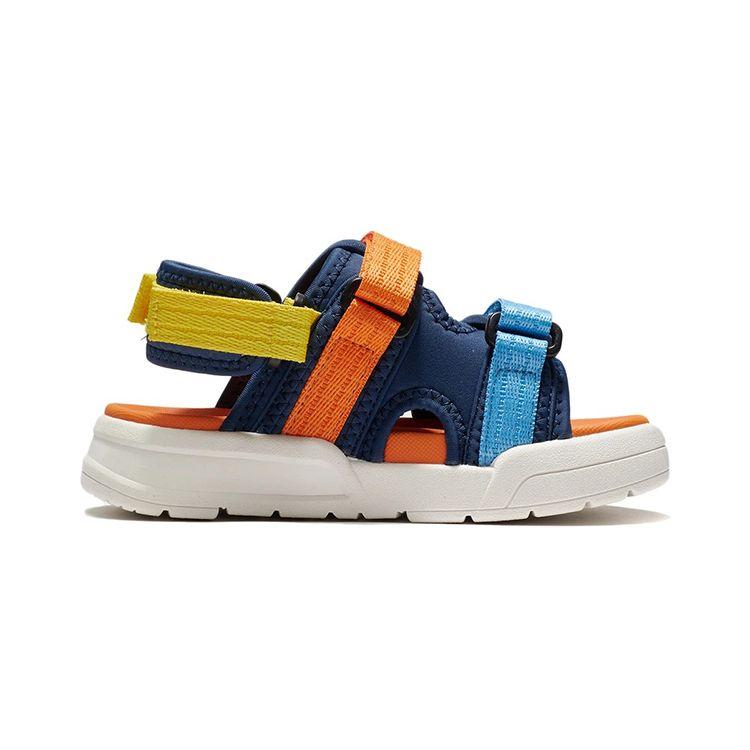 Li Ning Comfortable Versatile Breathable Kids Sandals Kids Footwear Blue Orange YKKS020-3