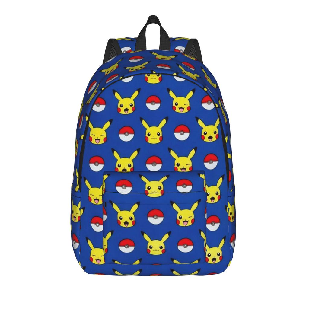 Cute Cartoon Monster Classical Backpack Lightweight High School Work Pokemoned Daypack for Men Women Laptop Canvas Bags