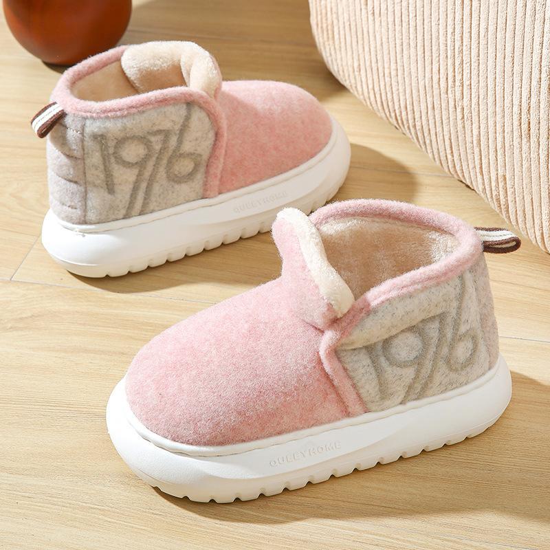 

Зимняя сумка и сноубутсы утолщенные и бархатные теплые хлопковые ботинки осень и зима для пар толстая подошва верхняя женская зимняя обувь 36-37 розовый