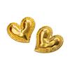 Love Heart Designs Oversized Studs Earrings Comfortable Hypoallergenically Gold Plated Zinc Alloy Accessories