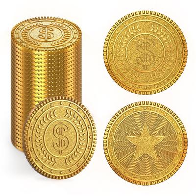 Byhoo 30 PCS Metal Toys DND Pirate Stress Relief with Velvet Drawstring Pouch for Board Treasure Adventure Themed Play Favor Coins, Coins, Tool,