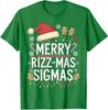 Merry Rizz Mas Sigmas Funny Gen Alpha Xmas Santa Unisex T-Shirt