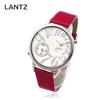 [LANZZ] LANZZ Women's Leather Band Watch Pink LA-985PK