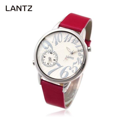 [LANZZ] LANZZ Женские часы с кожаным ремешком Розовые LA-985PK NONE
