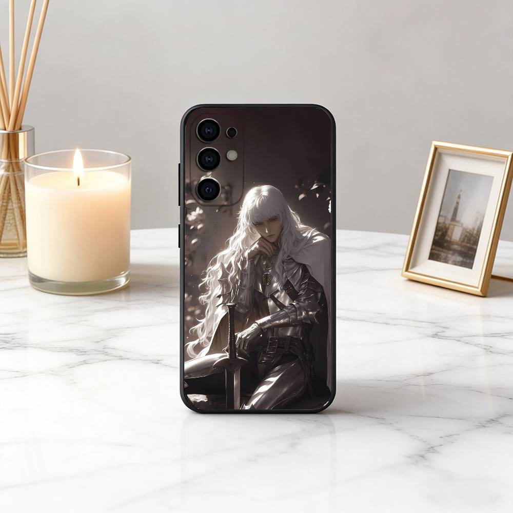 Handsome G-Griffith B-Ber-serk-ES Phone Case For Samsung S25,S24,S21,S22,S23,S30,Ultra,S20,Plus,Fe,Lite,Note,10,Black Cover
