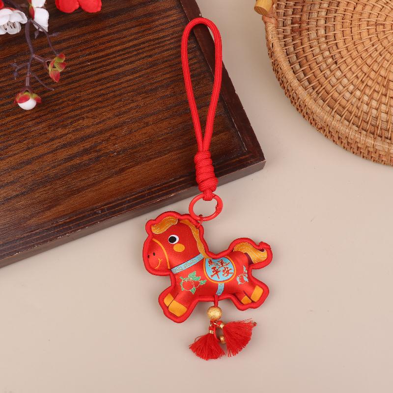 1pc 2026 Year Of The Horse Wall Hanging Ornament Chinese New Year Lucky Decoration Accessories Housewarming Small Pendant Gifts
