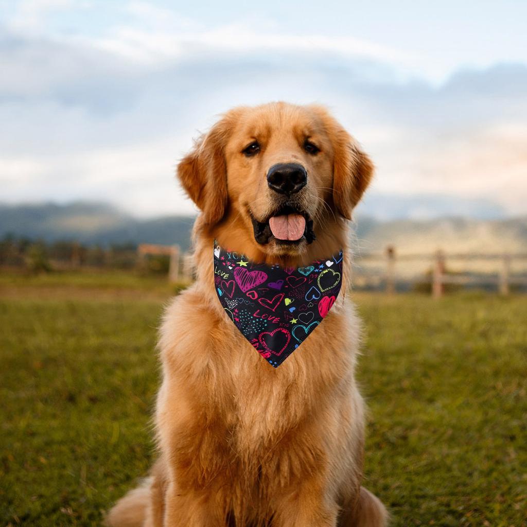 Valentine's Day Pet Clothing Love Pet Water Scarf Dog  Scarf Pet Accessories Dog Scarf