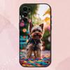 Yorkshire Terrier HUND Süße Handyhülle Für Samsung S24,S21,S22,S23,S30,Ultra,S20,Plus,Fe,Lite,Note,10,9,5G Schwarzes Weiches Gehäuse