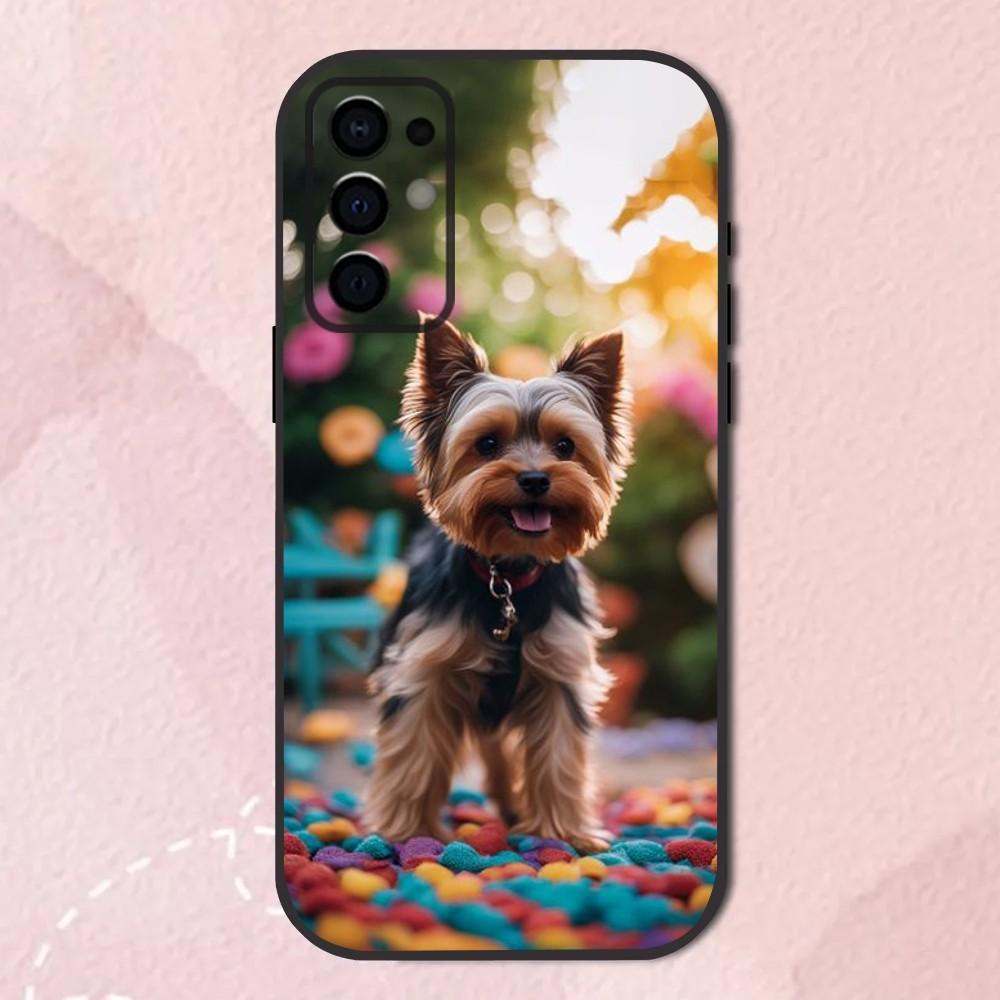 Yorkshire Terrier HUND Süße Handyhülle Für Samsung S24,S21,S22,S23,S30,Ultra,S20,Plus,Fe,Lite,Note,10,9,5G Schwarzes Weiches Gehäuse