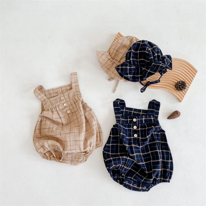 Pants Baby Checkred Coverall [Chic Kids] Overalls-style
