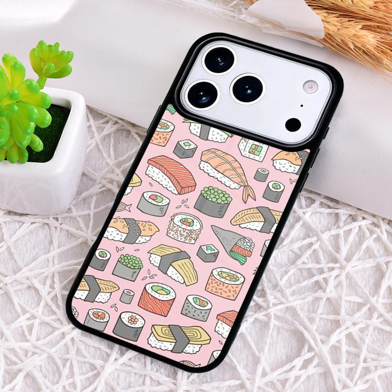 Food Sushi Phone Case for iPhone 17 Air 16 15 11 12 14 13 Pro Max Shockproof Cover